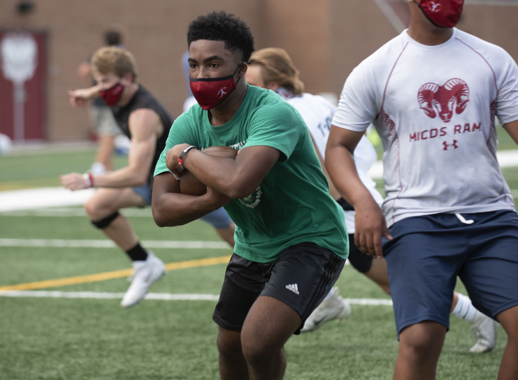 MICDS football practice